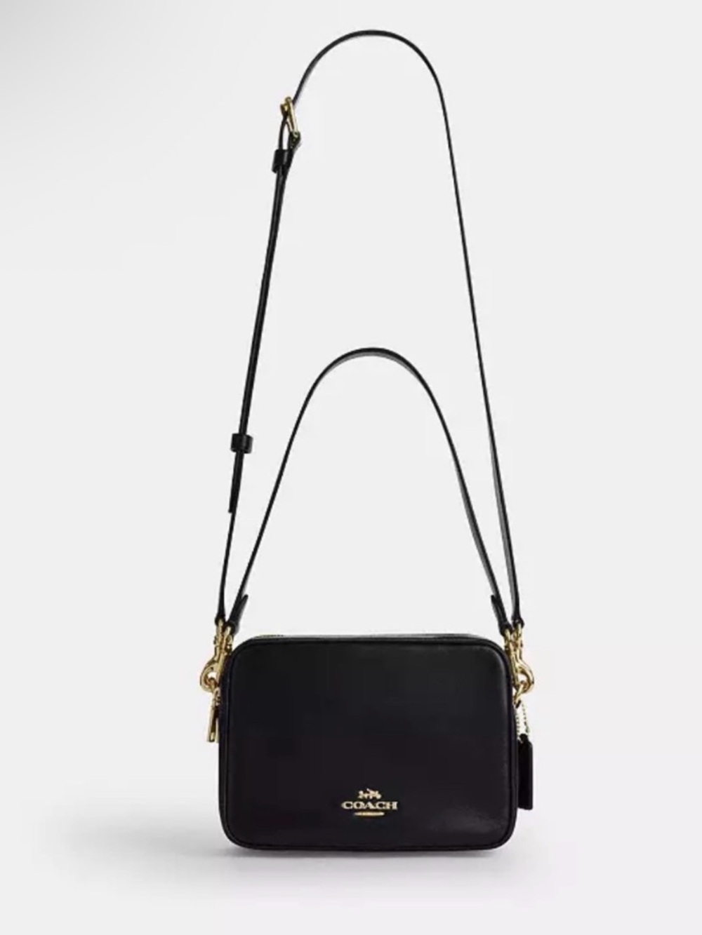 New with Tags Coach Carey Crossbody Bag in Shiny Black